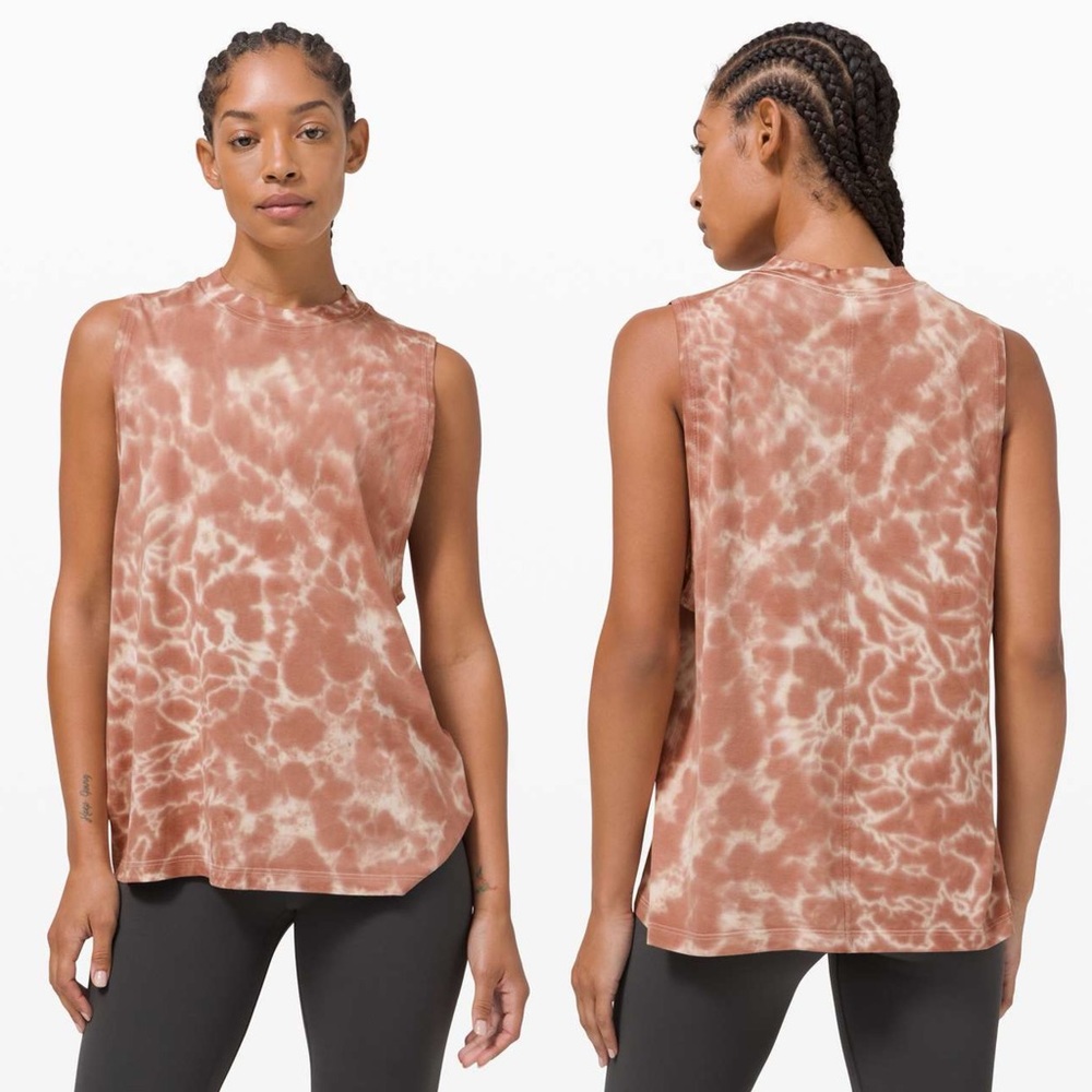 Lululemon All Yours Tank Tie Dye Sz 8